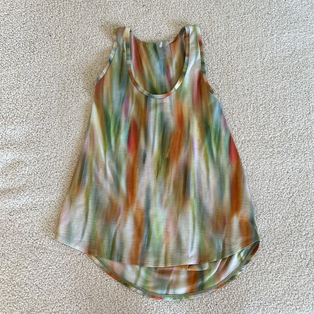 CALIA Colorful Abstract Women's Tank Top Small